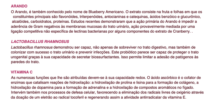 Suplemento natural Feelact | Sistema urinário