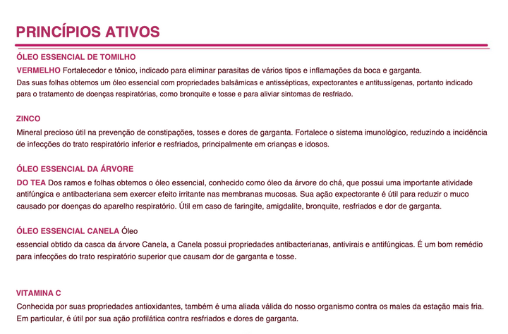 Suplemento natural Babygola | Infantil Secreções