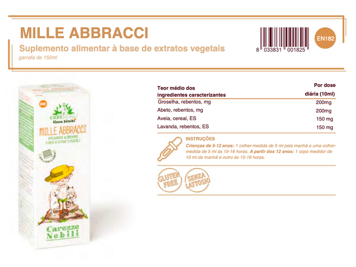 Suplemento natural Mille Abbracci | Infantil Sono