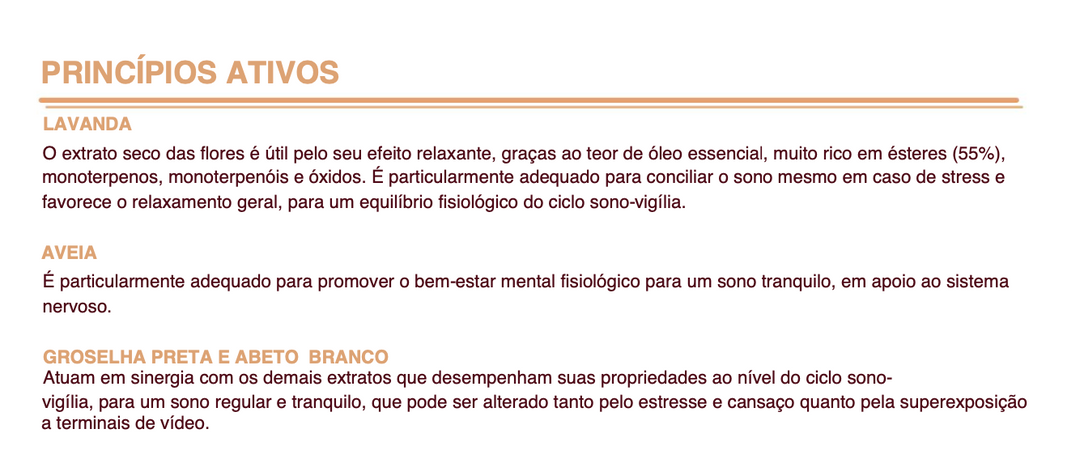 Suplemento natural Mille Abbracci | Infantil Sono