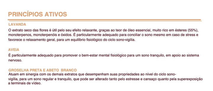 Suplemento natural Mille Abbracci | Infantil Sono
