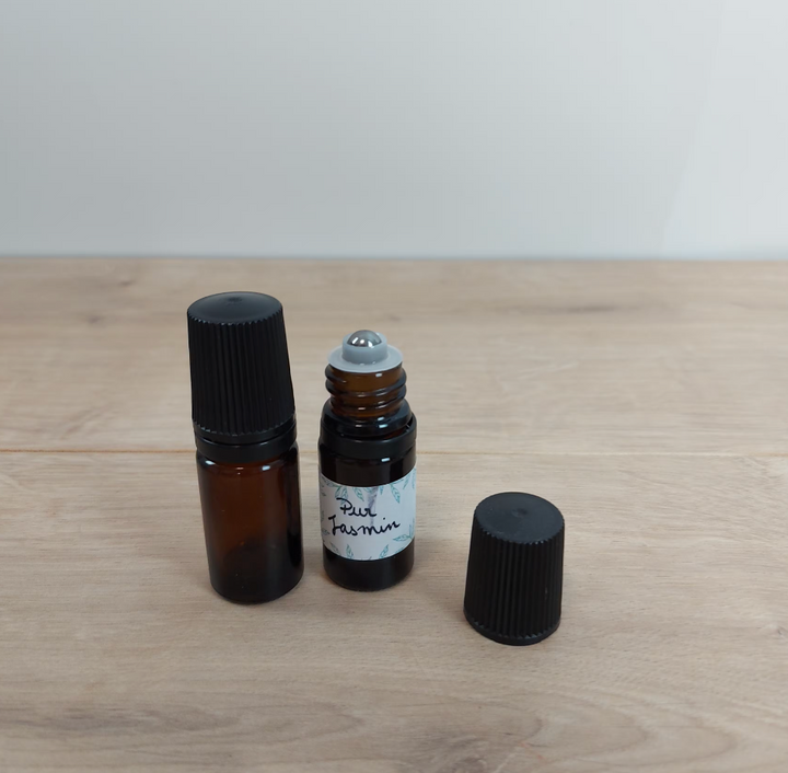 Frasco roll-on 5ml vidro ambar (esfera inox)