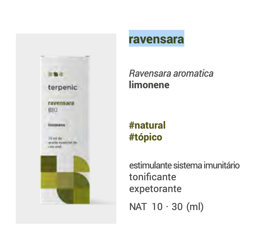 Óleo Essencial Ravensara 10ml bio | Ravensara aromatica.