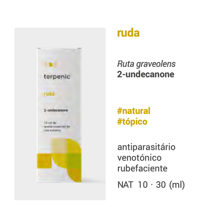 Óleo Essencial Ruda 10ml | Ruta graveolens