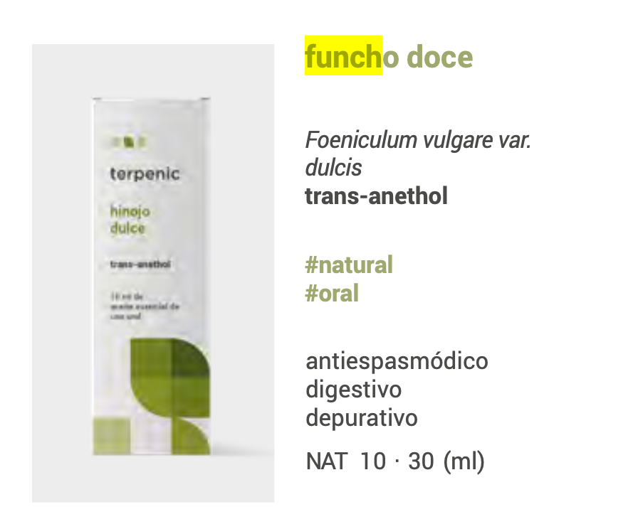 Óleo Essencial Funcho Doce 10ml | Foeniculum vulgare