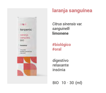 Óleo Essencial Laranja sanguínea | Citrus sinensis var. sanguinelli | BIO | 10ml