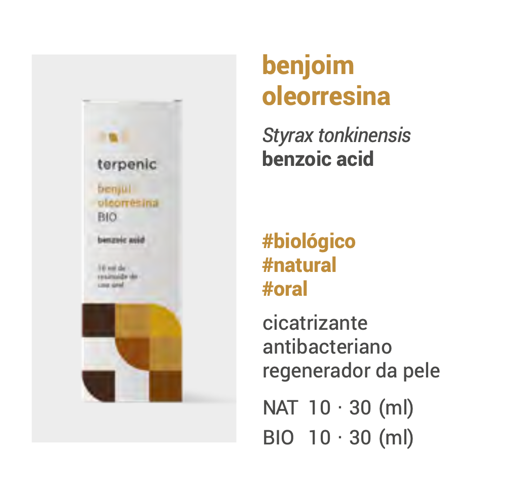 Óleo Essencial (Oleorresina) Benjoim  | Styrax tonkinensis | BIO | 10ml