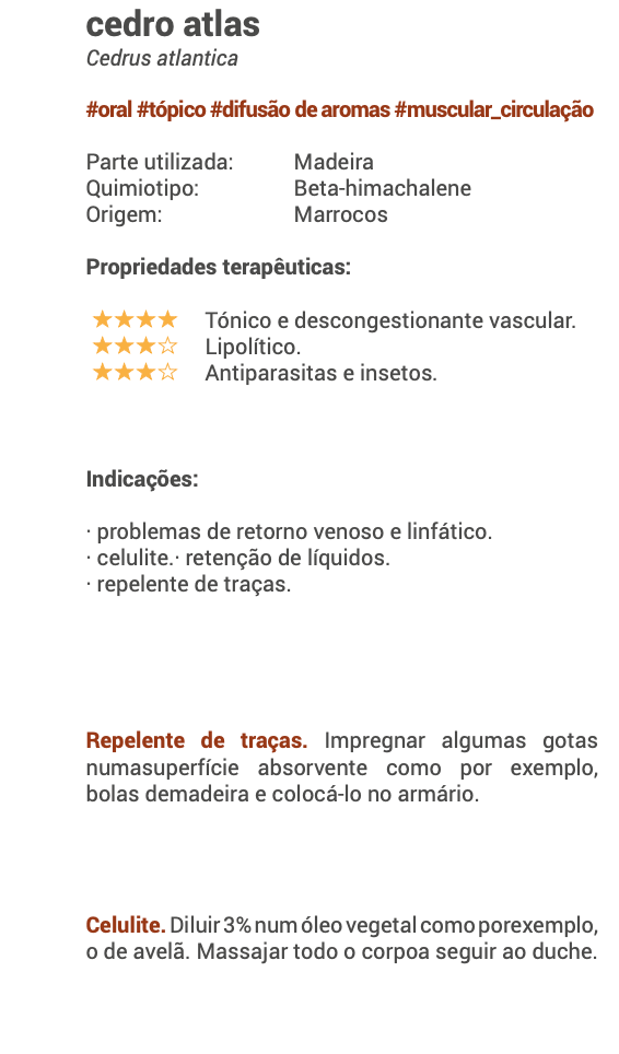 Óleo Essencial Cedro Atlas 10ml bio | Cedrus atlantica