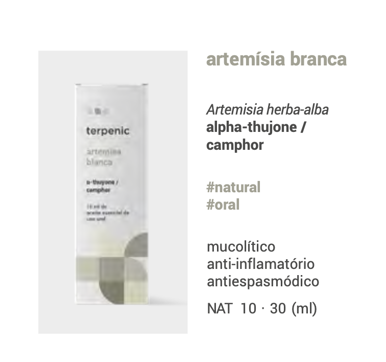 Óleo Essencial Artemisa Branca | Artemisia herba-alba | 10ml