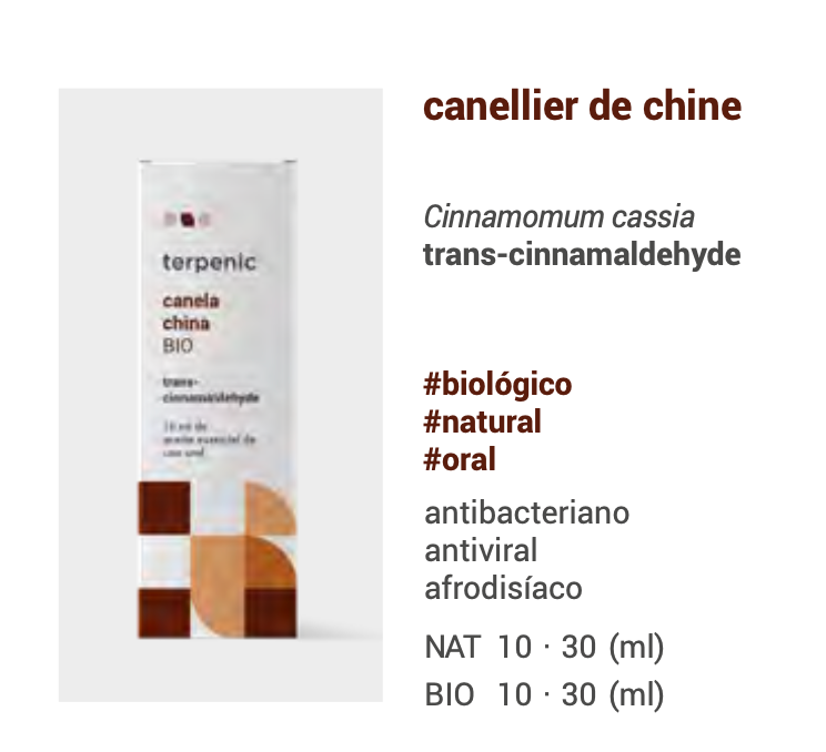 Óleo Essencial Canela China 10ml bio | Cinnamomum cassia.