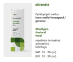 Óleo Essencial Citronela Ceilão bio | Cymbopogon nardus %