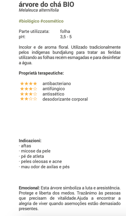 Hidrolato Tea Tree bio | oral e cosmético