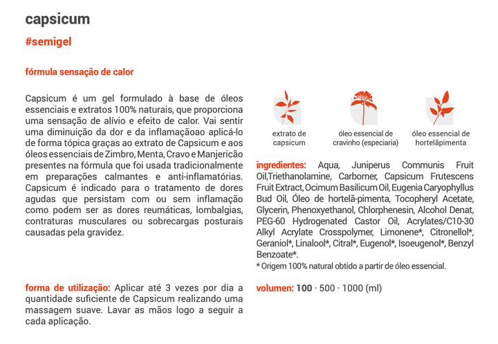 Formule sensation de chaleur (Capsicum) 