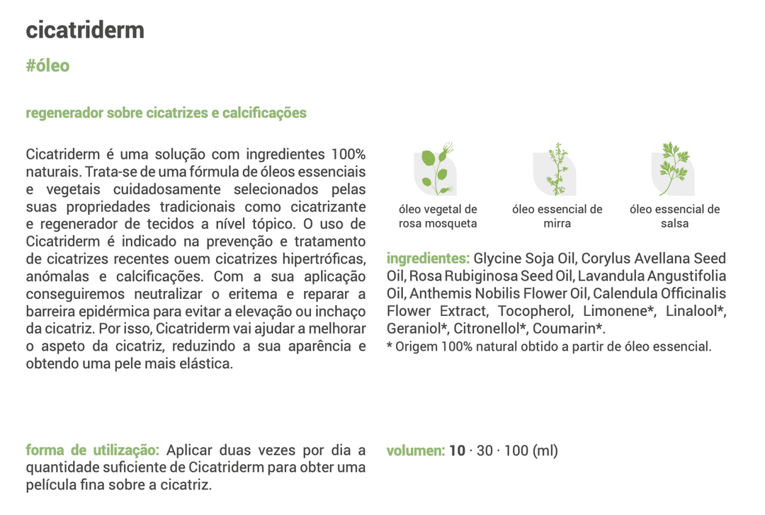 Formule cicatrices (cicatriderme) 10ml 