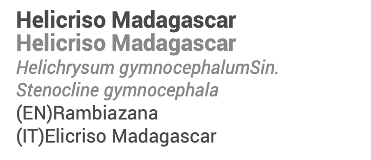 Óleo Essencial Helichrysum Madagascar 🌿bio | Helichrysum gymnocephalum