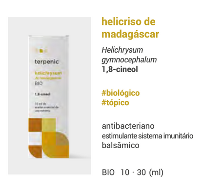 Óleo Essencial Helichrysum Madagascar | Helichrysum gymnocephalum | BIO