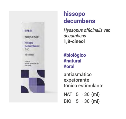 Óleo Essencial Hissopo Decumbens | Hyssopus officinalis var. decumbens | BIO | 5ml
