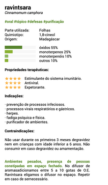 Ravintsara Essential Oil (bio), Cinnamomum camphora 