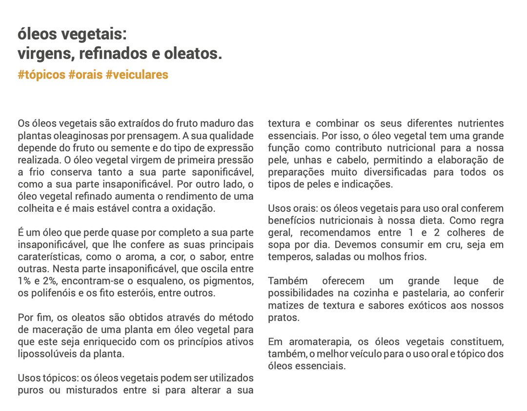 Óleo vegetal Calófilo bio | oral e cosmético