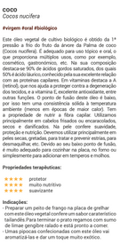 Óleo Vegetal Coco | Cocos nucifera | BIO