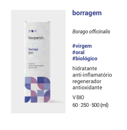 Óleo Vegetal Borragem 60ML BIO Borago officinalis | uso cosmético e oral V