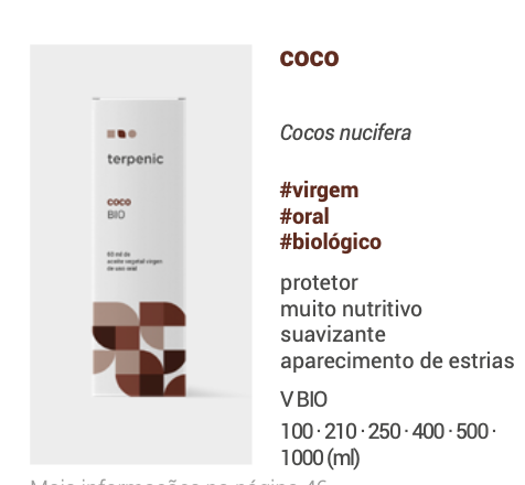 Óleo Vegetal Coco | Cocos nucifera | BIO