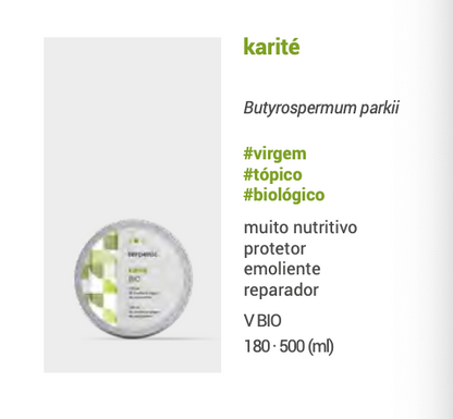 Manteiga Natural | Karité BIO Virgem 180g Terpenic .