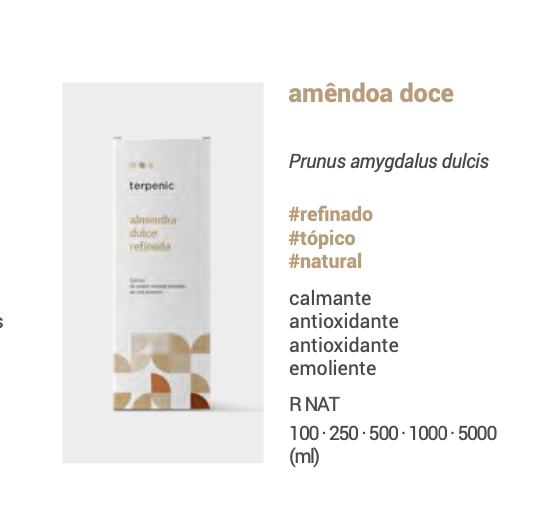 Óleo Vegetal Amêndoas Doces | oral e cosmético