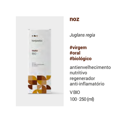 Óleo vegetal Noz | Juglans regia | BIO | 100ml SEM CAIXA