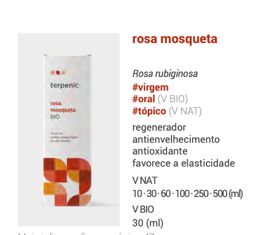 Óleo Vegetal Rosa Mosqueta (Rubi Rosa) | uso cosmético