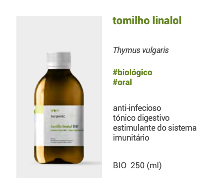 Hidrolato Tomilho qt. linalol 250ml 🌿 bio | oral