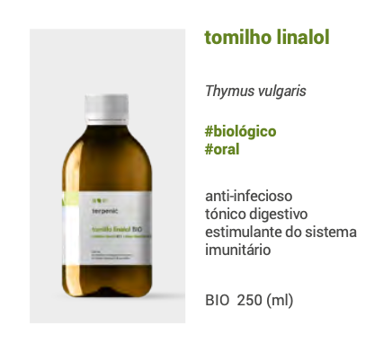 Hidrolato Tomilho qt. linalol 250ml 🌿 bio | oral V