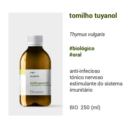 Hidrolato Tomilho qt. tujanol 250ml 🌿 bio | oral