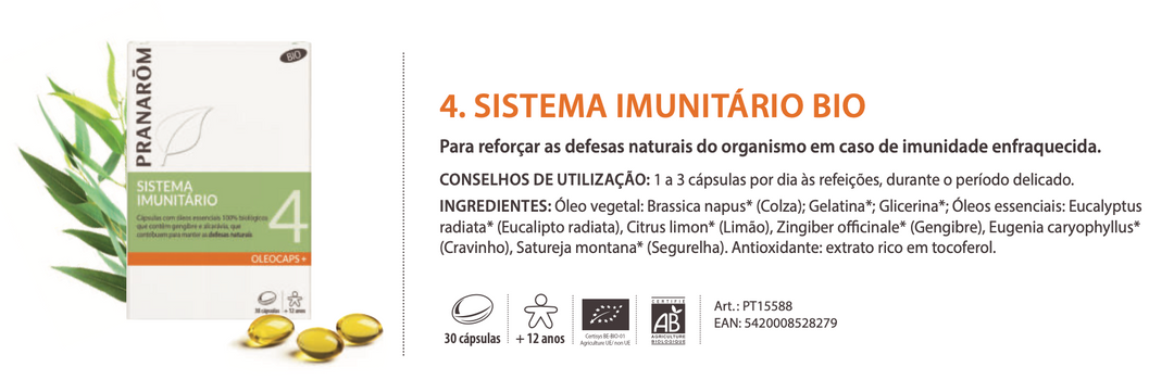 Cápsulas Sistema Imunitário 30caps 🌿bio V