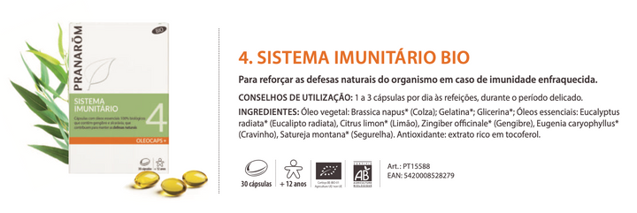 Cápsulas Sistema Imunitário 30caps 🌿bio