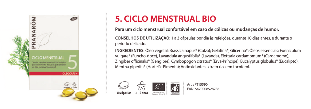 Cápsulas Ciclo Menstrual 30caps 🌿bio