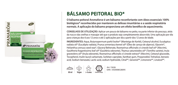 Bálsamo Respiratório 80ml (bio) *