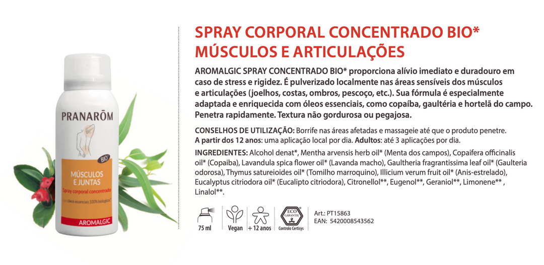 Spray - Articulações Sensíveis 75ml (cotovelos/joelhos)