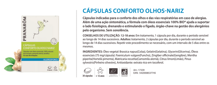 Comfort capsules eyes and nose 30caps (bio) 