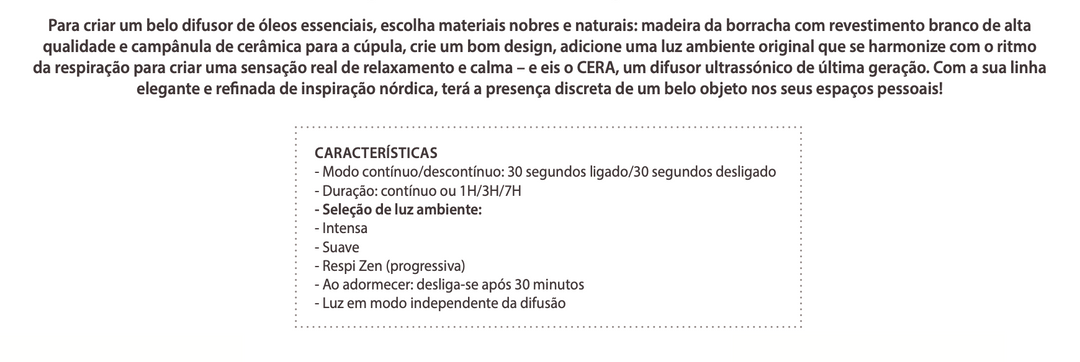 Difusor de Óleos Essenciais CERA LINIO- PRANAROM