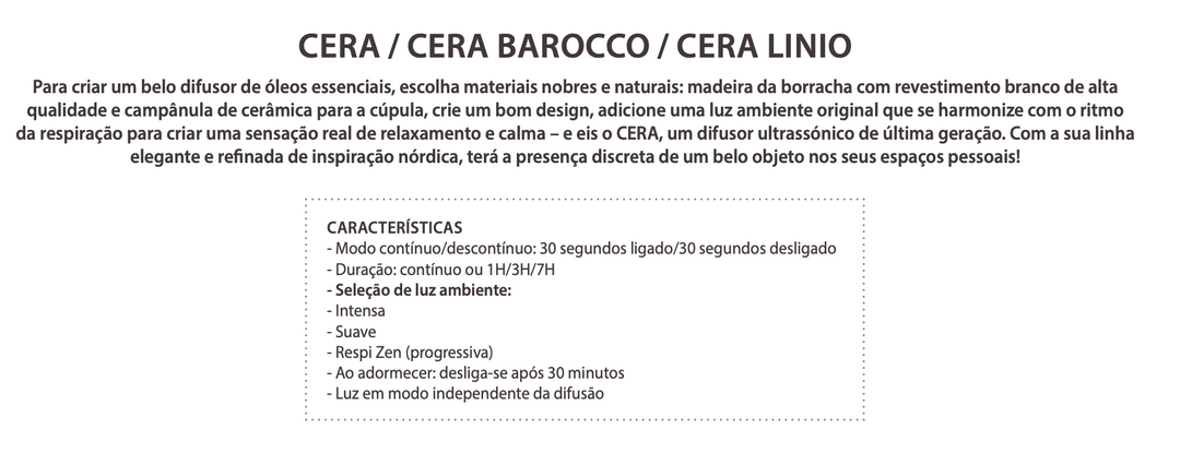 Cera barocco ultrasonic diffuser