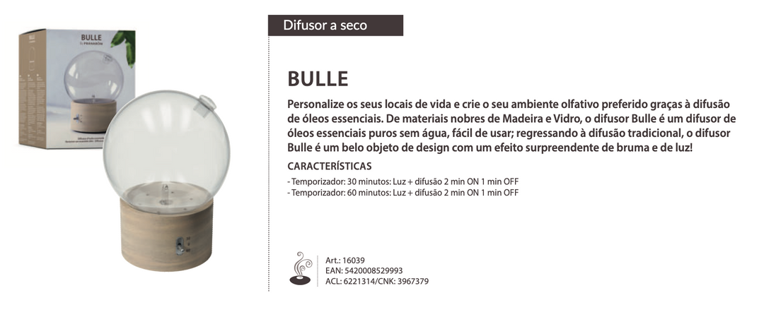 Difusor Bulle en Seco PRANARÔM 006903