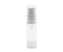 Frasco 5ml transparente com dispensador Airless (Pack 5) .