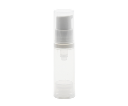 Frasco 5ml transparente com dispensador Airless (Pack 5) .