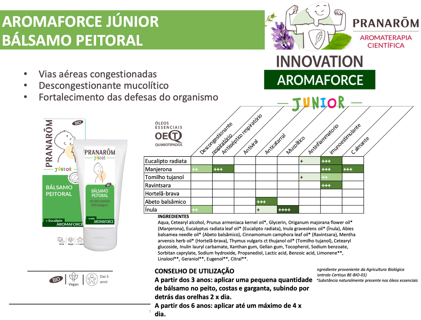 Bálsamo Respiratório Junior Tosses e Constipações +3A (bio)