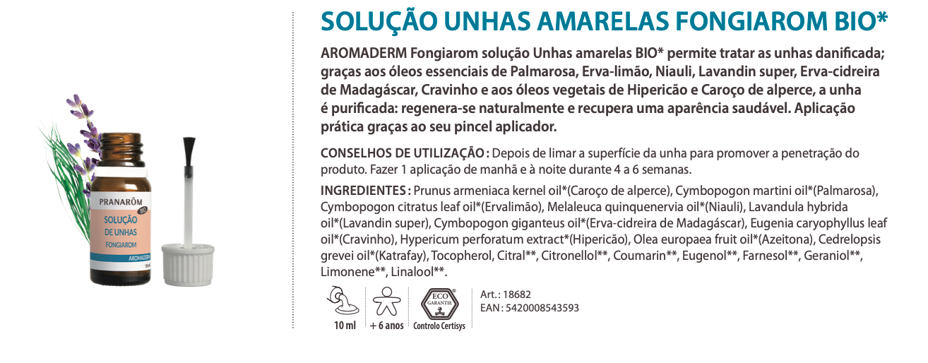 Verniz unhas amarelas | Fongiarom