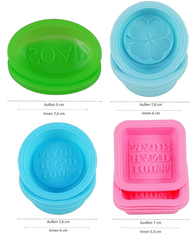 Formas de Silicone para Sabonetes (pack 2)