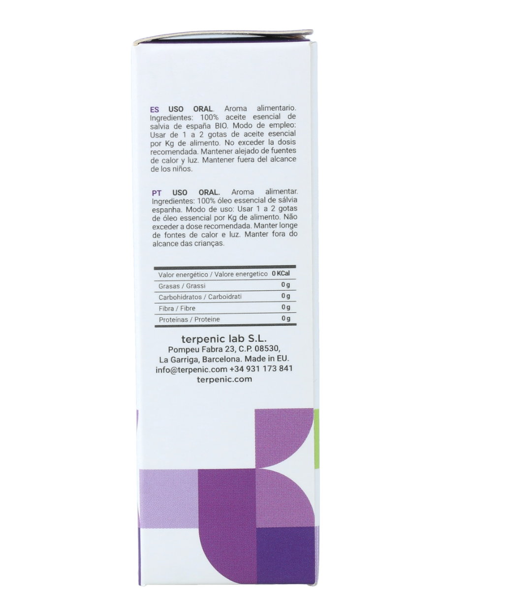 Óleo Essencial Salvia Espanha 10ml (Validade 07/26)