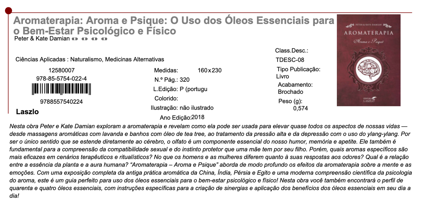 Aroma and Psyche book 