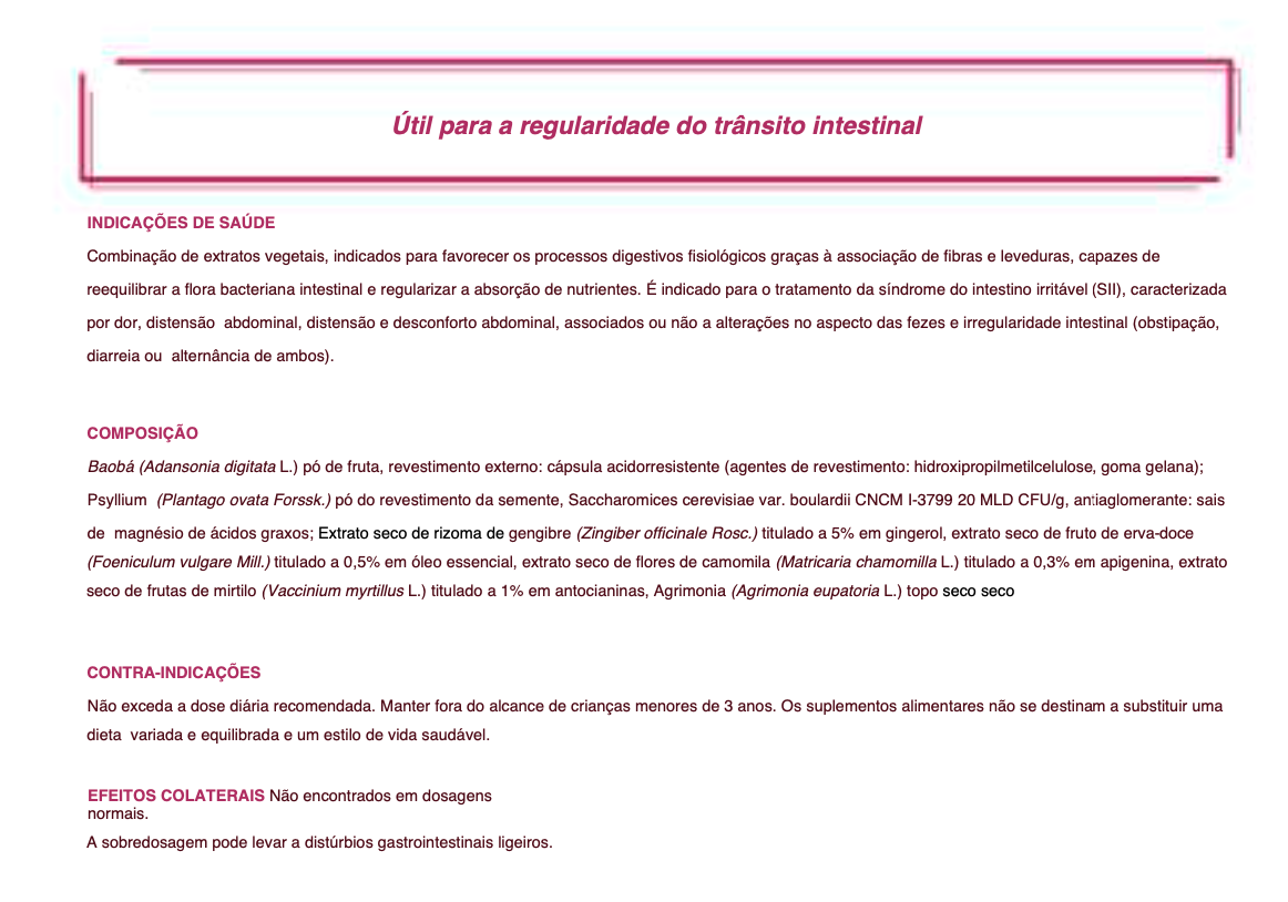 Suplemento Natural - Intestino Irregular | FORTIF PLUS